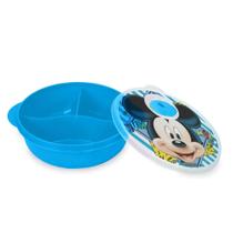 Prato com Divisões E Tampa para Microondas Mickey - Baby Go Prato com Divisões E Tampa para Microondas Mickey - Baby Go
