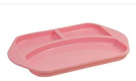 Prato Com Divisoria Em Silicone Porquinho Marcus E Marcus