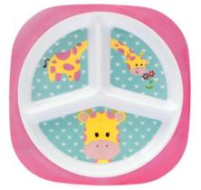 Prato com divisoria girafinha 10704