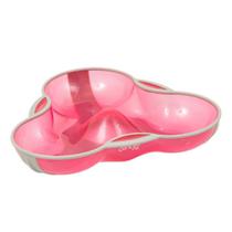 Prato com Divisória Rosa Infantil Livre de BPA Prato com Divisória Rosa Infantil Livre de BPA
