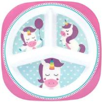 Prato Com Divisórias Animal Fun Buba - Unicórnio Prato Com Divisórias Animal Fun Buba - Unicórnio