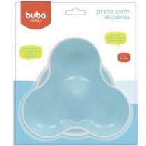 Prato com Divisórias Azul 6m+ - BUBA