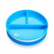 Prato Com Divisórias E Ventosa Azul - Munchkin