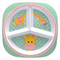 Prato Com Divisórias Girafinha Buba