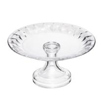 Prato com Pé Diamond 18,5cm x 9,5cm Cristal Lyor Prato com Pé Diamond 18,5cm x 9,5cm Cristal Lyor