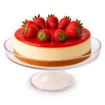 Prato Com Pedestal Cristal Borda Alta 27Cm