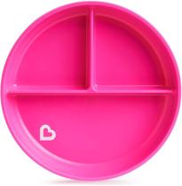 Prato Com Ventosa Para Alimentação Do Bebê Rosa Munchkin