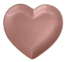Prato Coracao Heart Rosa 18X19Cm