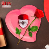 Prato Coração Refeição 05 peças JANTAR ROMANTICO