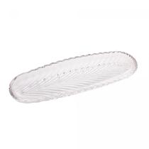 Prato Cristal 39,5x14x3cm Leaf