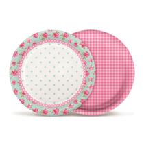 Prato Cromus 21cm Jardim Encantado C/08 - Cromus festas