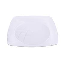 Prato de Acrílico Prafesta Quadrado com 10 Unidades Tamanho G Cristal Prato de Acrílico Prafesta Quadrado com 10 Unidades Tamanho G Cristal