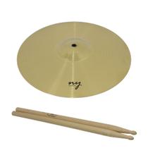 Prato de Ataque para Bateria 16" + Baqueta 5A Hickory New York