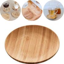 Prato de Bambu Pires Verona Mini Petisquera Raso 11cm Mesa Posta Decoração Lyor