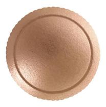 Prato De Bolo Base Laminada Cake Board 24cm Rosé Gold