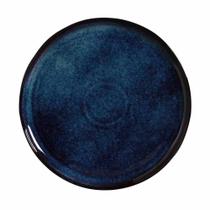 Prato de Bolo Cerâmica Stoneware Azul Jeans Porto Brasil