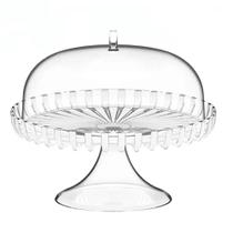 Prato De Bolo Com Domo E Pedestal Em Bio Plástico Pérola 31X27cm Dolcevita - Guzzini Prato De Bolo Com Domo E Pedestal Em Bio Plástico Pérola 31X27cm Dolcevita - Guzzini