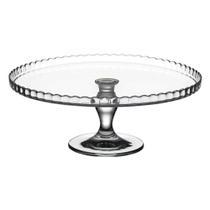 Prato de Bolo com Pé 32cm Vidro
