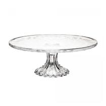 Prato de Bolo com Pé em Cristal Diamond Lyor 30cm
