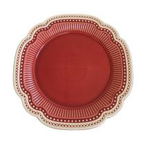Prato de Bolo em Cerâmica Maia Vermelho Ferrugem 32,5 cm