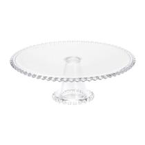 Prato De Bolo Em Cristal 31Cm Com Pé Pearl Wolff