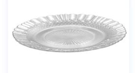 Prato de bolo em vidro