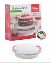 Prato de Bolo Giratória Forma Boleira Bailarina 28cm