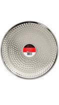 Prato de Bolo Martelado Inox 29cm Redondo Bandeja para Servir Bolos, Tortas e Doces Design Elegante e Resistente Prato de Bolo Martelado Inox 29cm Redondo Bandeja para Servir Bolos, Tortas e Doces Design Elegante e Resistente
