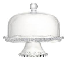 Prato de Bolo Pearl 25x23,5 WOLFF Vidro Prato de Bolo Pearl 25x23,5 WOLFF Vidro