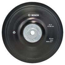 Prato De Borracha P/Disco De Fibra Com Porca Bosch M14 180mm Prato De Borracha P/Disco De Fibra Com Porca Bosch M14 180mm