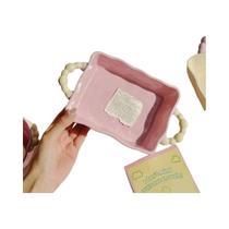 Prato De Cerâmica Para Arroz Assado Com Queijo, Com Alças Duplas, Padrão, Para Micro-ondas, Prato De Prato De Cerâmica Para Arroz Assado Com Queijo, Com Alças Duplas, Padrão, Para Micro-ondas, Prato De