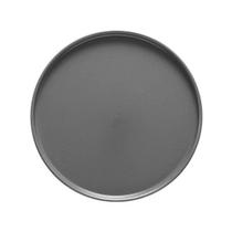 Prato de Cerâmica para Lanche Edge Grafite 21cm 203179 - Copa & Cia