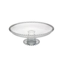 Prato de Cristal com Pé Pearl Bolinhas 20 cm x 9 cm Wolff