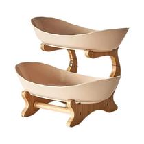 Prato De Frutas Moderno De Plástico Com 3 Camadas, Bandeja Para Lanches, Cesta De Frutas Secas, Prato De Frutas Moderno De Plástico Com 3 Camadas, Bandeja Para Lanches, Cesta De Frutas Secas,