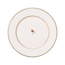 Prato de Jantar Branco - Love Birds