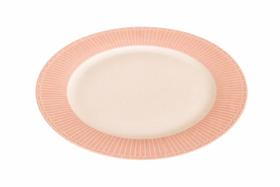 Prato De Jantar Branco/Rosa - 27cm - Tokdacasa Prato De Jantar Branco/Rosa - 27cm - Tokdacasa