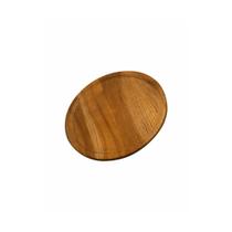Prato de madeira para churrasco 24 cm