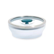 Prato de microondas Anyday Cookware de vidro sem plástico 400 mL com tampa