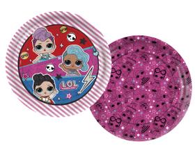 Prato de Papel 18 cm Festa Boneca Lol Surprise 8 Uni Regina Festas Inspire sua Festa Loja Prato de Papel 18 cm Festa Boneca Lol Surprise 8 Uni Regina Festas Inspire sua Festa Loja