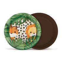 Prato de Papel 18cm - Festa Safari 2 - 08 unidades - Rizzo