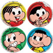 Prato De Papel 18cm Turma Da Mônica 8 Un - Festcolor Prato De Papel 18cm Turma Da Mônica 8 Un - Festcolor