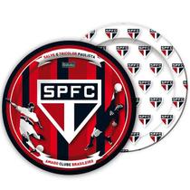 Prato de Papel Bolo Festa São Paulo Futebol 8 Uni Festcolor - Inspire sua Festa Loja