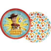 Prato De Papel Descartável Festa Toy Story- Pacote com 8 Unidades Prato De Papel Descartável Festa Toy Story- Pacote com 8 Unidades