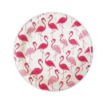 Prato De Papel Descartável Festa Tropical- Pacote com 8 Unidades