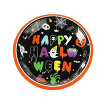 Prato de Papel Happy Halloween 18cm c/10 Unidades SilverFestas