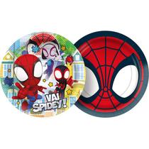 Prato De Papel P/ Festa (Tema: Spidey e Seus Amigos Espetaculares) - Contém 12 Unidades