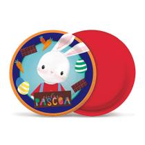 Prato de Papel Páscoa Cores 18cm - 08 Unidades - Cromus - Rizzo
