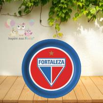 Prato de Papel Redondo Festa Fortaleza Futebol 18 cm 8 Unidades Festcolor - Inspire Sua Festa Loja