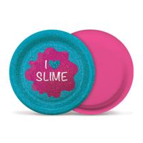 Prato De Papel Slime 18cm 8 Un 23310125 Oportunidade Prato De Papel Slime 18cm 8 Un 23310125 Oportunidade