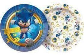 Prato de Papel Sonic- Pacote com 08 Unidades